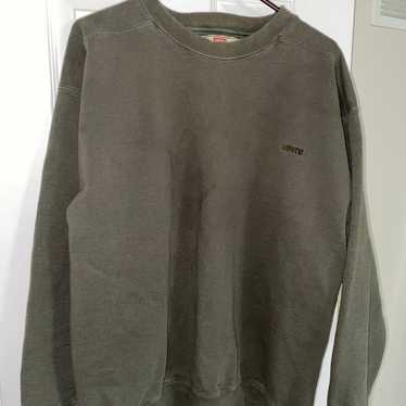 Levi’s Vintage Relaxed Khaki Crewneck Sweatshirt … - image 1