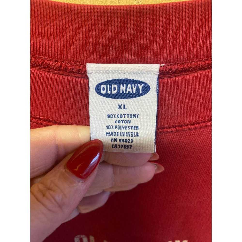 Old Navy Vintage Men's size XL Red Flag Sweatshirt - image 4