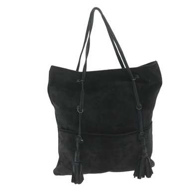BOTTEGAVENETA Shoulder Bag Suede Black Auth bs111… - image 1