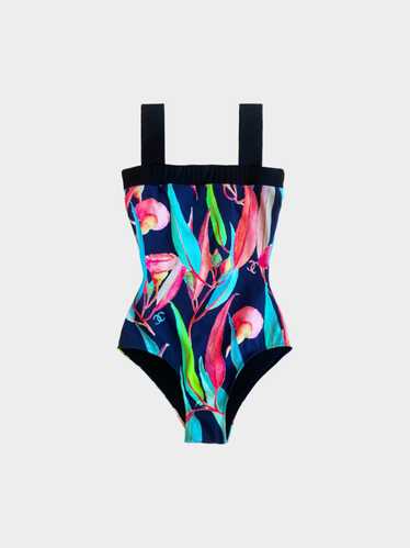 Chanel 2020 Tropical Floral One Piece Swimsuit