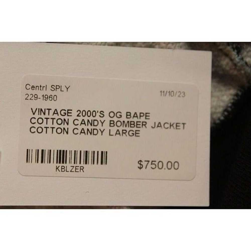 Vintage 2000s OG Bape Cotton Candy Bomber Jacket … - image 6