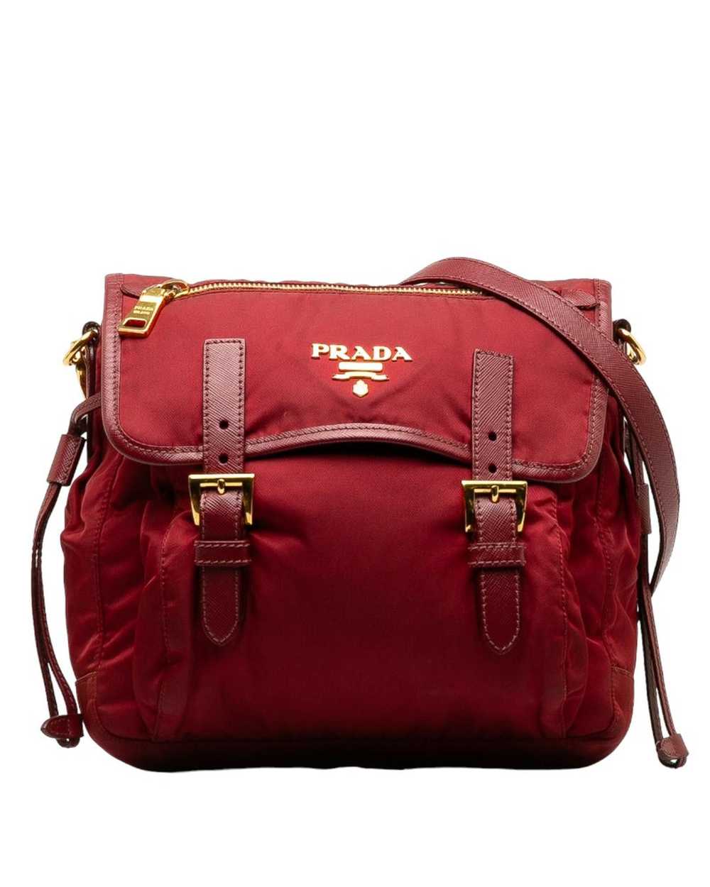 Prada Rose Gold Tessuto Messenger Bag in AB Condi… - image 1