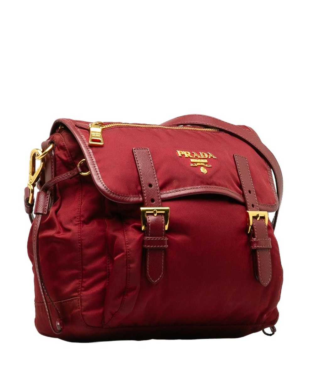 Prada Rose Gold Tessuto Messenger Bag in AB Condi… - image 2