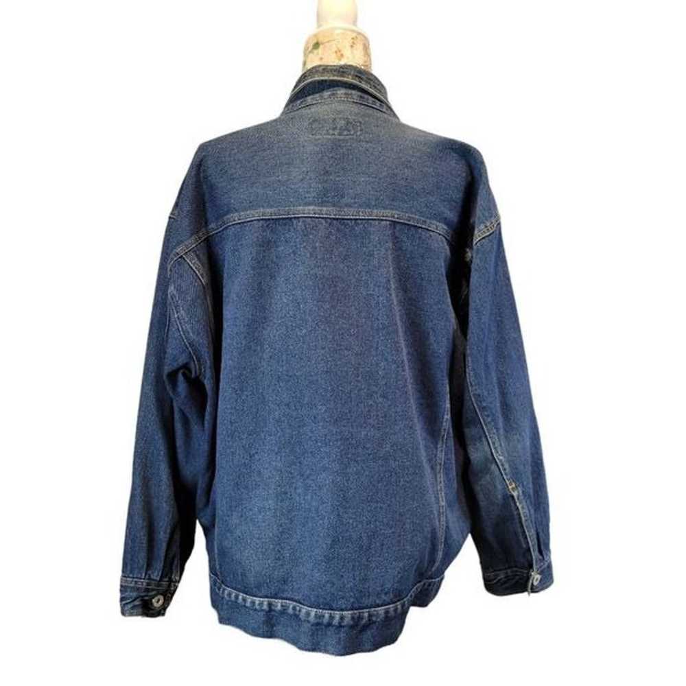 On Fire Jeans Vintage Streetwear Blue Denim Cotto… - image 6