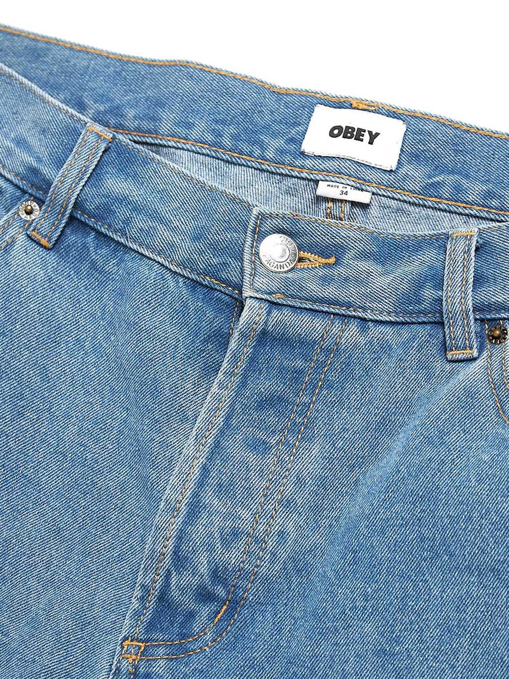 Obey Blue Baggy Cotton Jeans - image 3