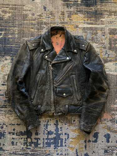 Vintage 1960’s/70’s Thrashed Leather Jacket
