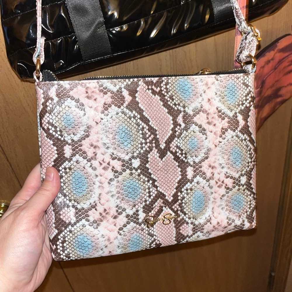 Jessica Simpson faux snake skin purse - image 2