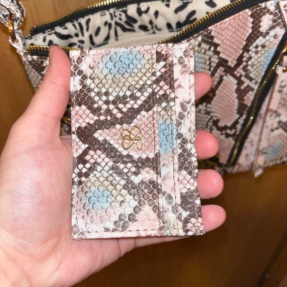 Jessica Simpson faux snake skin purse - image 3