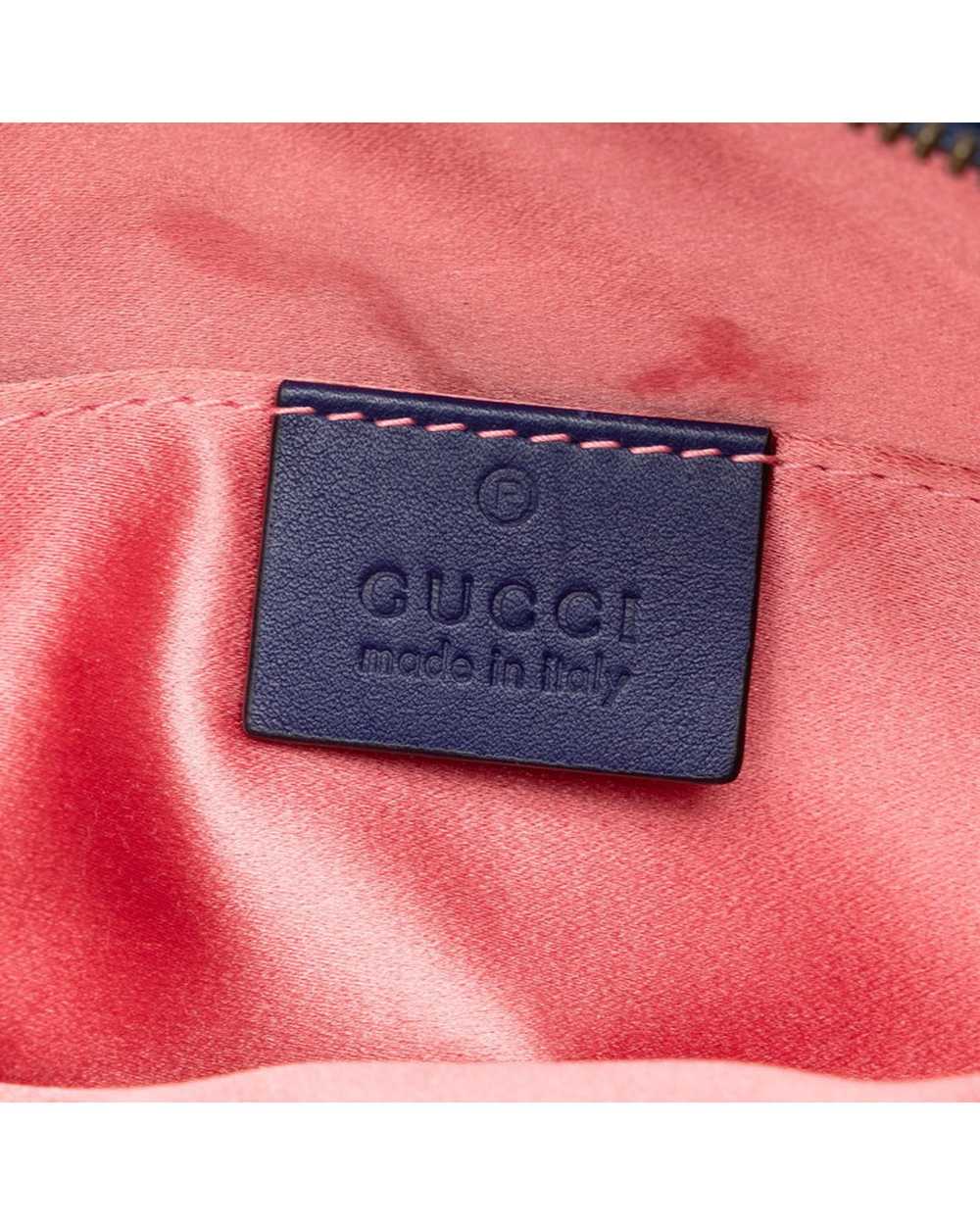 Gucci Blue Velour Belt Bag - GG Marmont - image 6