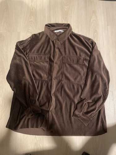 Zara Brown Silk Button Up