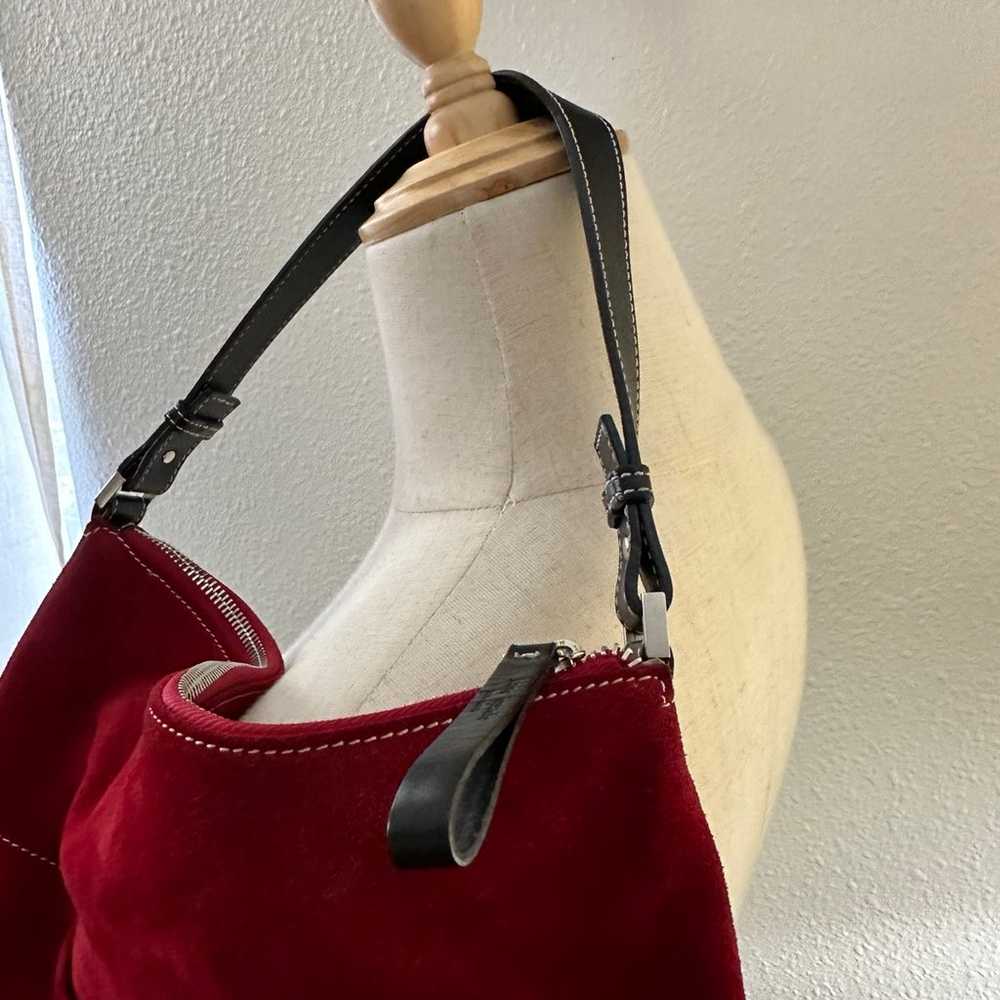 Kate Spade Red suede original shoulder handbag Pa… - image 2
