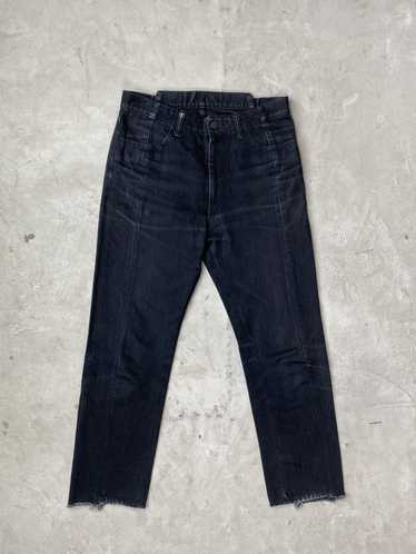 Unused Unused Split Seam Washed Black Jeans