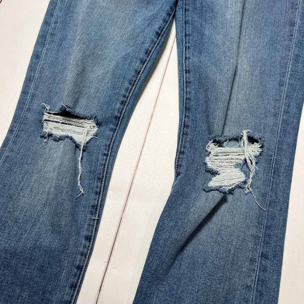 Frame Frame Le High Distressed Button-fly Skinny … - image 11