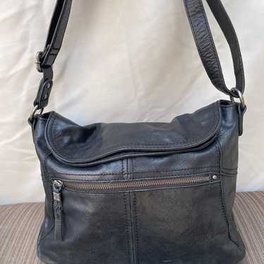 The Sak black leather crossbody bag