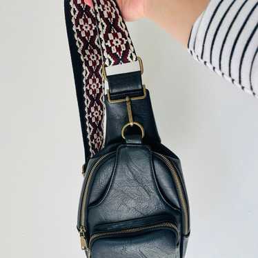 Vegan leather sling bag