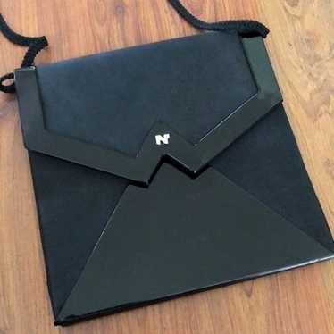Nina Ricci Paris Vintage black patent leather env… - image 1