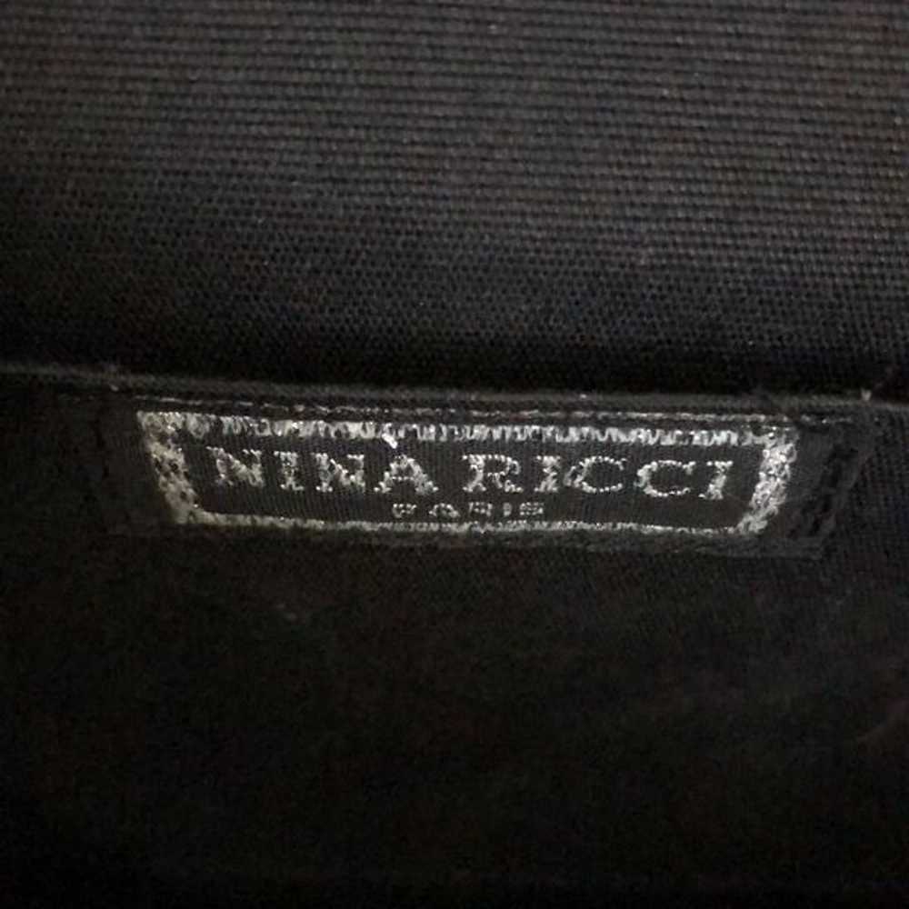 Nina Ricci Paris Vintage black patent leather env… - image 3