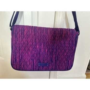 Vera Bradley purple and blue satchel laptop bag