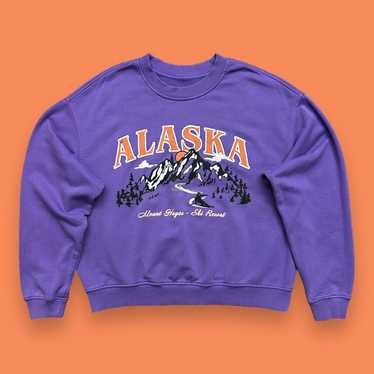 H&M × Streetwear Alaska Sweatshirt Crewneck Pullo… - image 1