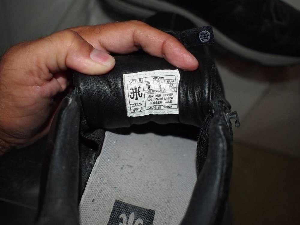 Royal Elastics Black Leather Sneaker Shoe Low sz.… - image 10
