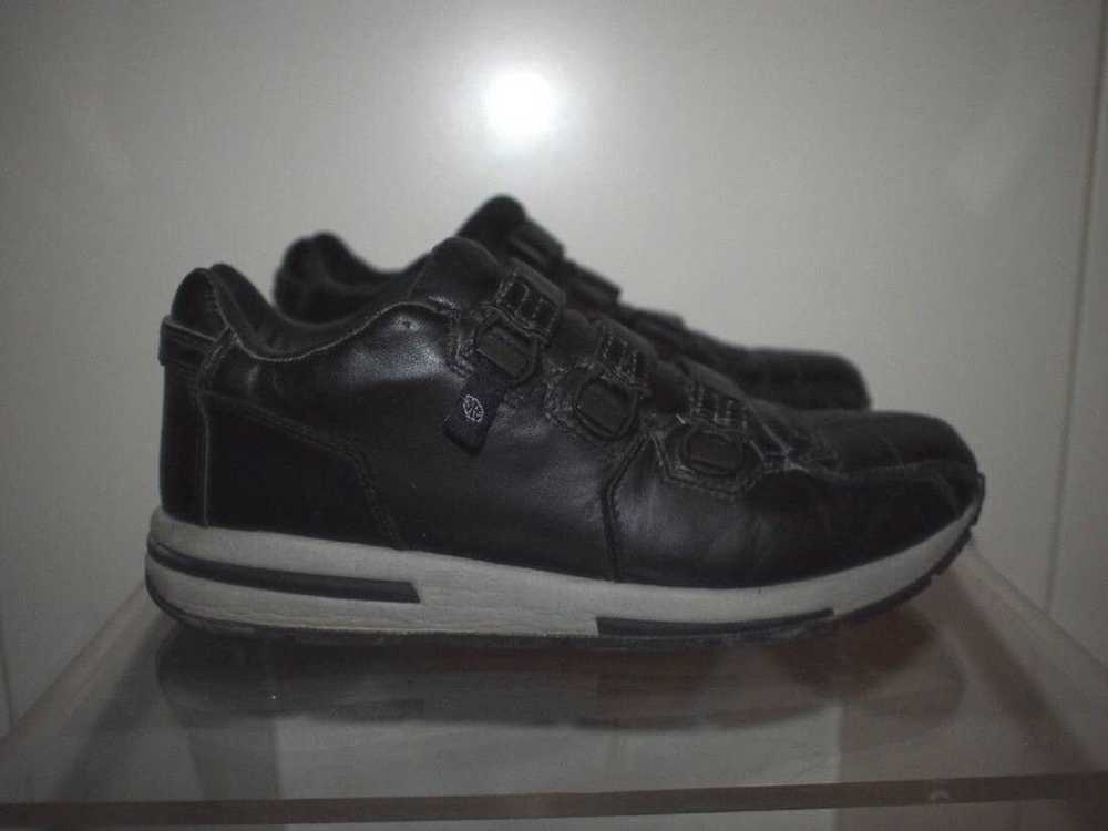 Royal Elastics Black Leather Sneaker Shoe Low sz.… - image 2