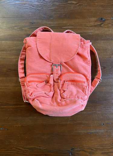 Vintage Vintage 90’s Faded Neon Coral Mini Backpac