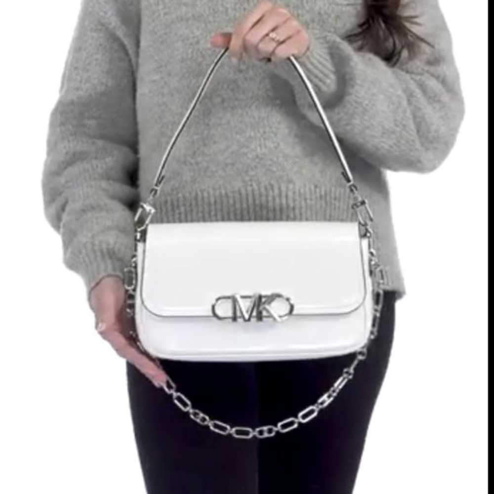 Michael Kors purse White MK Leather hangbag - image 1