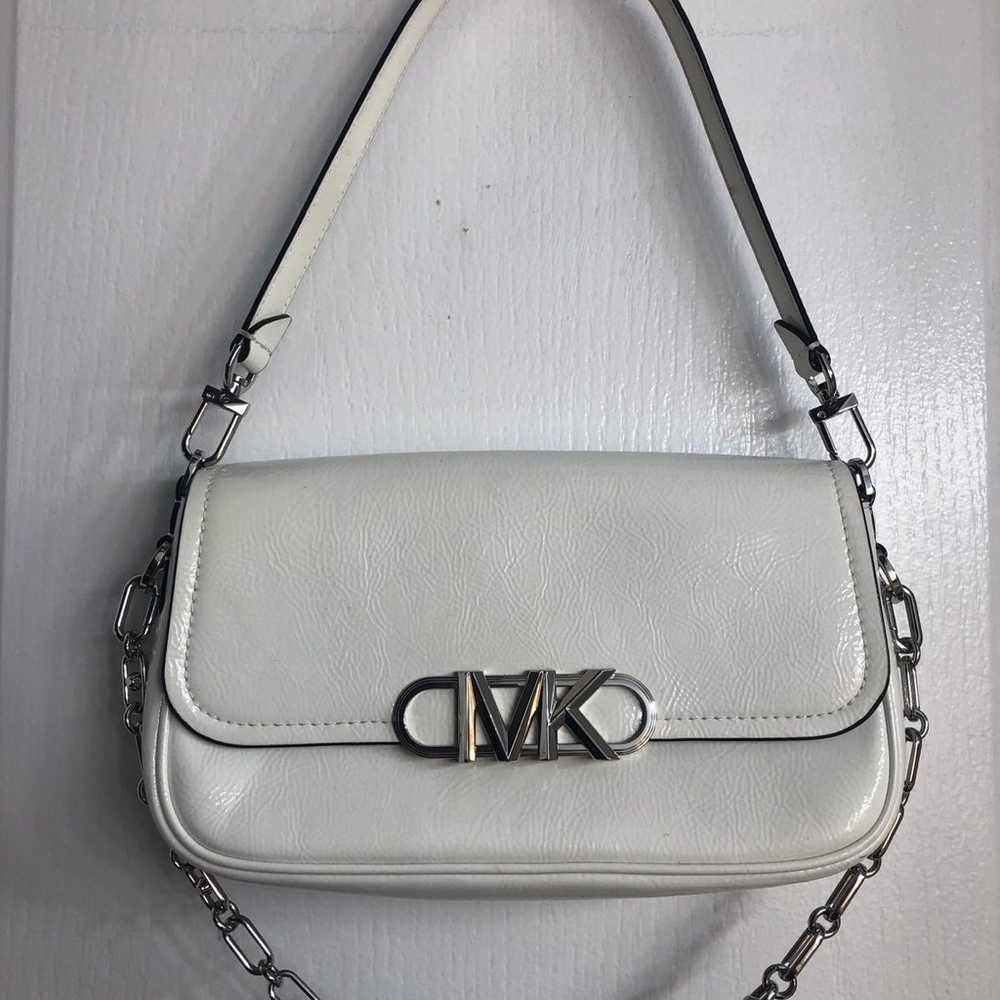 Michael Kors purse White MK Leather hangbag - image 2