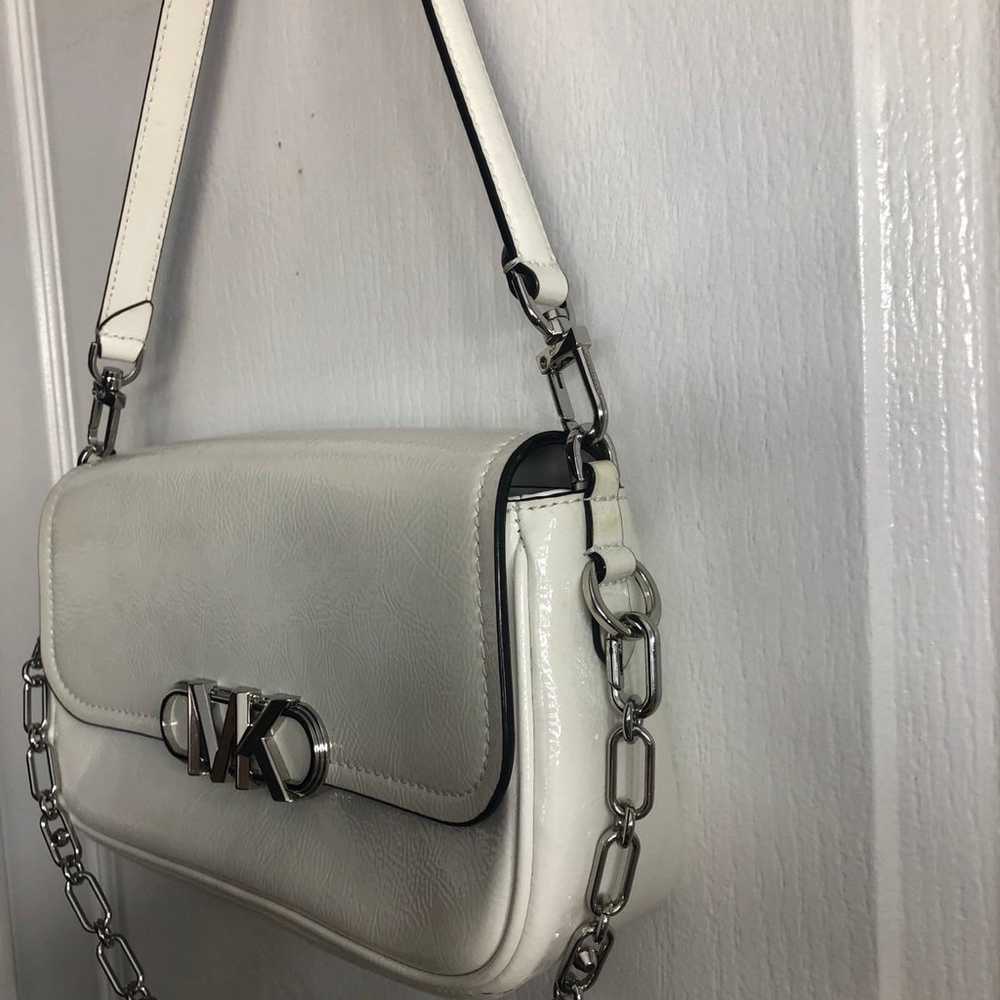 Michael Kors purse White MK Leather hangbag - image 3