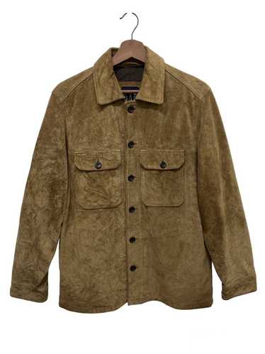 Gap × Leather Jacket × Vintage VINTAGE GAP SUEDE J