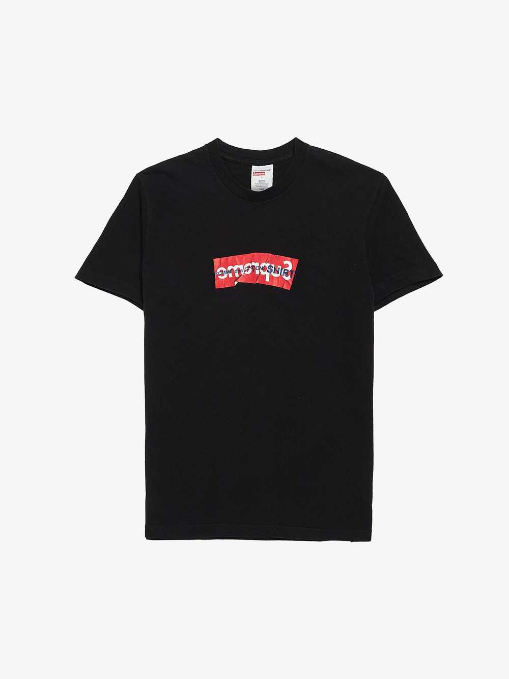 Supreme Black Reverse Box Logo Printed Cotton T-S… - image 1