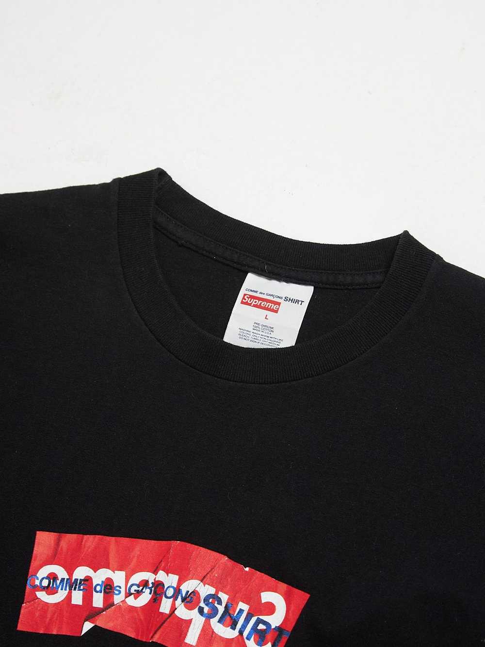 Supreme Black Reverse Box Logo Printed Cotton T-S… - image 3