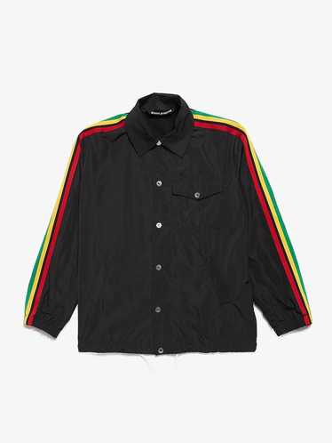 Palm Angels Black Multicolor Side Striped Back Log