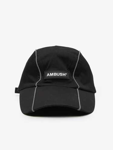 Ambush Design Black Logo Patched Nylon Cap
