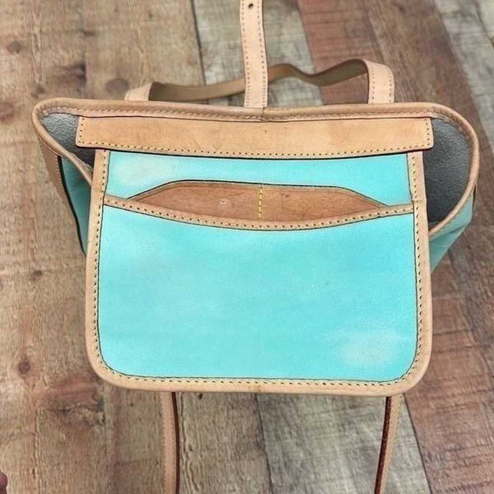 Dooney and Bourke Bucket Leather Purse Teal - image 10