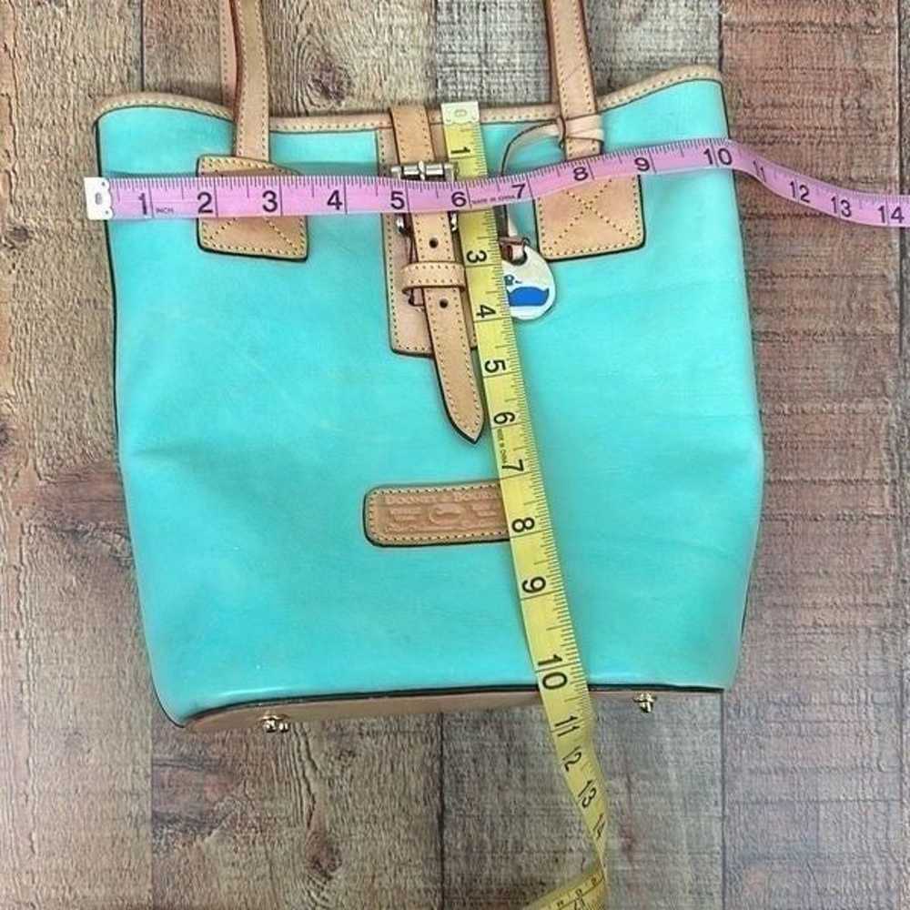 Dooney and Bourke Bucket Leather Purse Teal - image 2