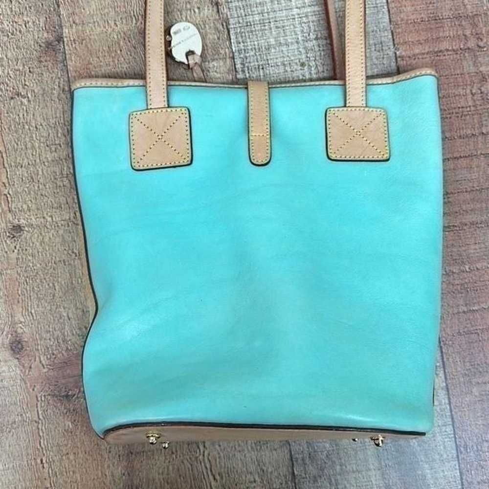 Dooney and Bourke Bucket Leather Purse Teal - image 7