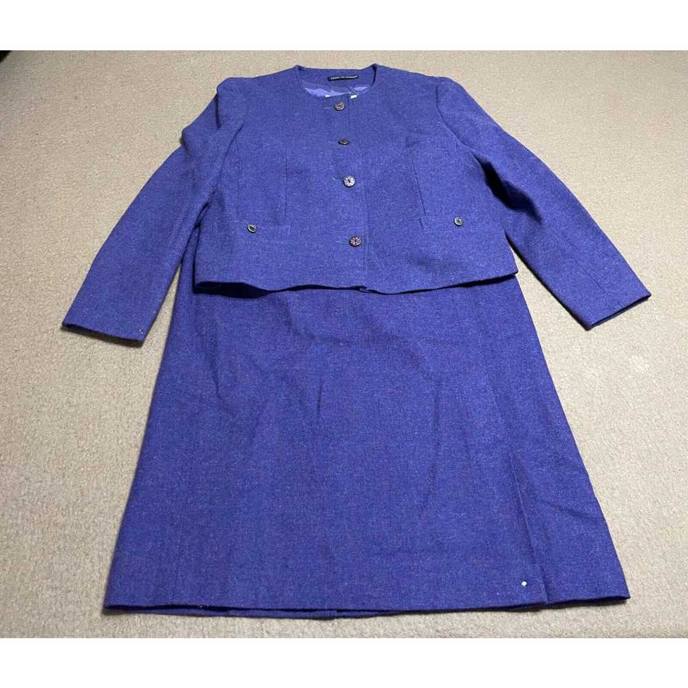 Vintage Avoca Collection Plaid Wool Suit Sz M 10 … - image 1