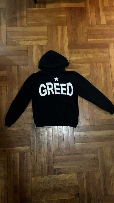 Streetwear Greed puff print hoodie - image 1