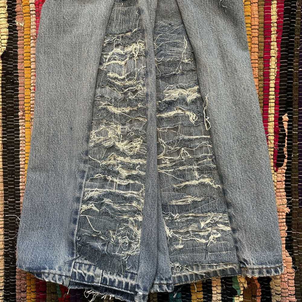 Custom × Streetwear Custom 1of1 distressed jeans - image 4