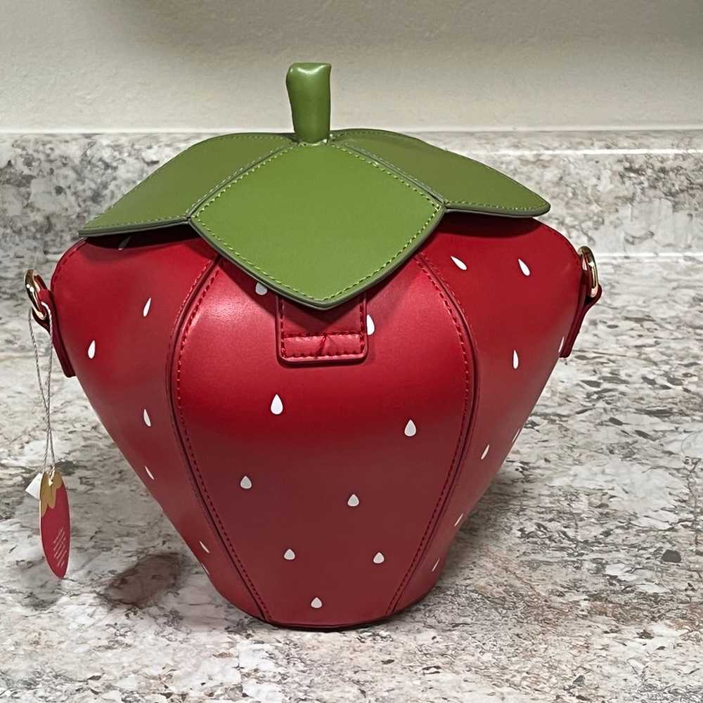 Red strawberry bag purse nina fresa - image 7