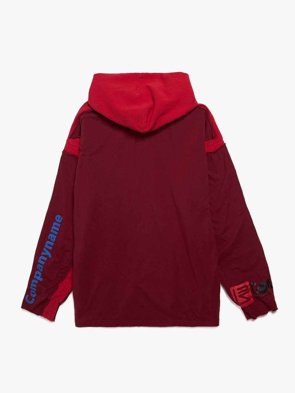 Vetements Burgundy and Red Patched Your Name Prin… - image 2
