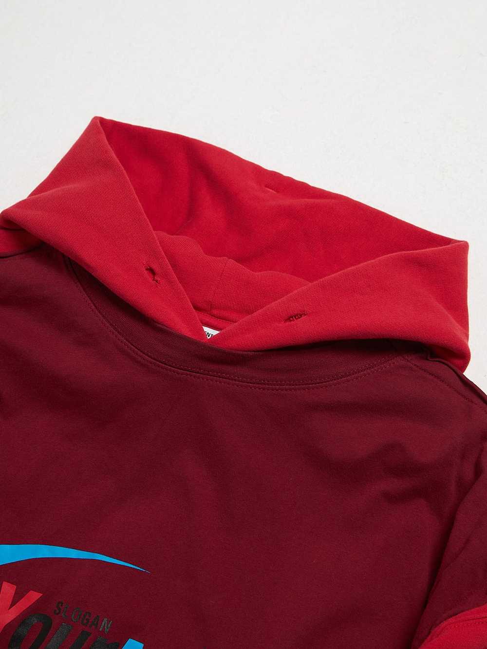 Vetements Burgundy and Red Patched Your Name Prin… - image 3