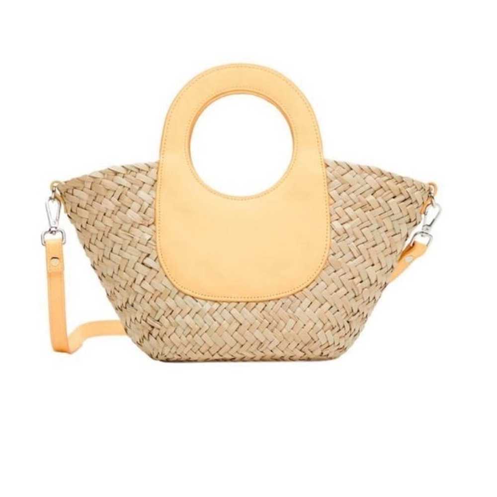 MANGO Mini Straw Crossbody Basket Bucket Handbag … - image 11