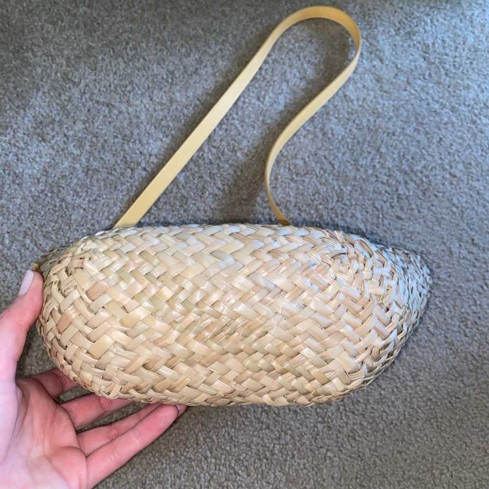 MANGO Mini Straw Crossbody Basket Bucket Handbag … - image 5