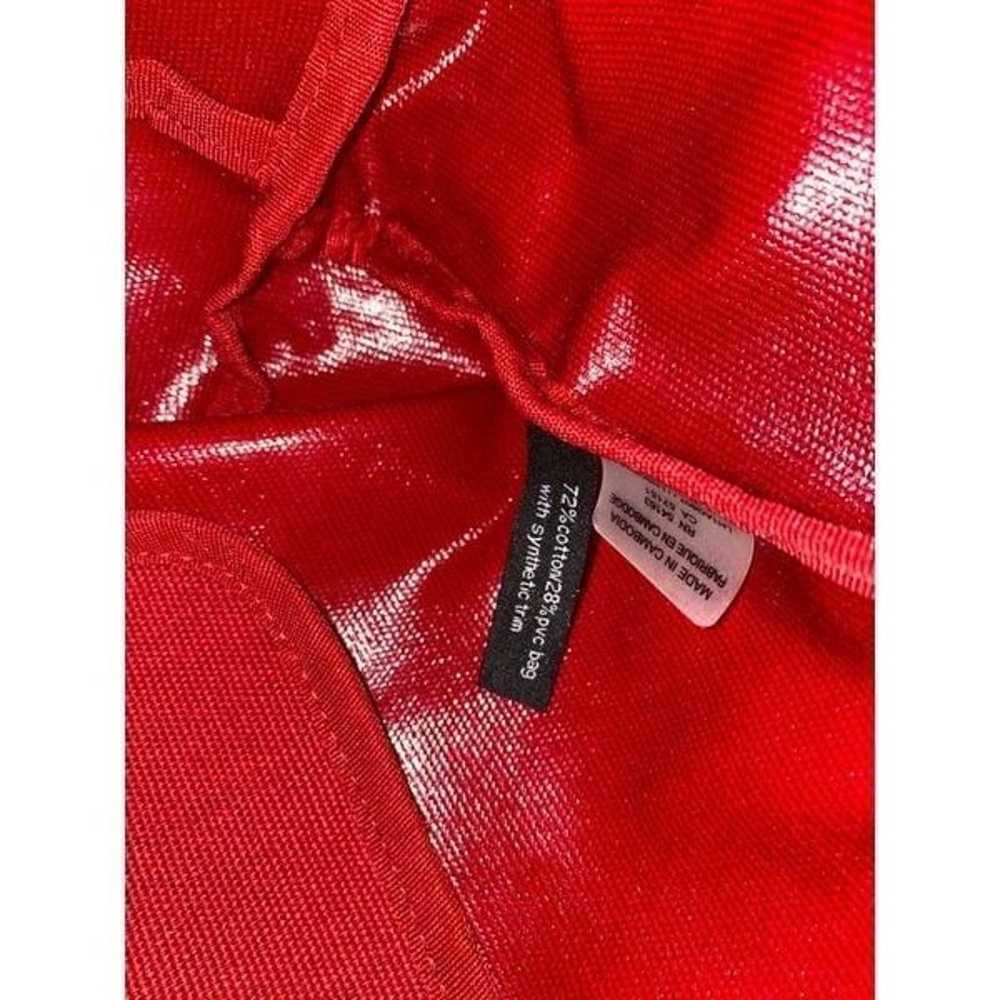 KARL LAGERFELD PARIS Kristen Tote Bag in Red canv… - image 4