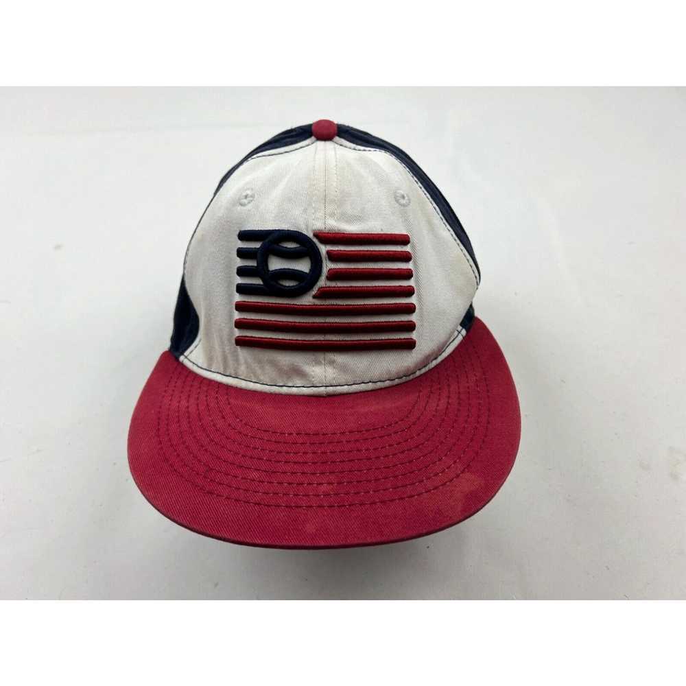 New Era Baseballism Hat Cap Size 7 3/8 Fitted Red… - image 1