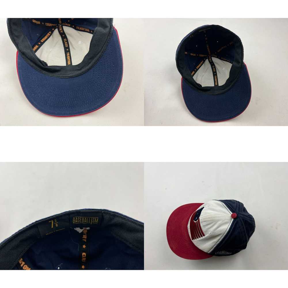 New Era Baseballism Hat Cap Size 7 3/8 Fitted Red… - image 4