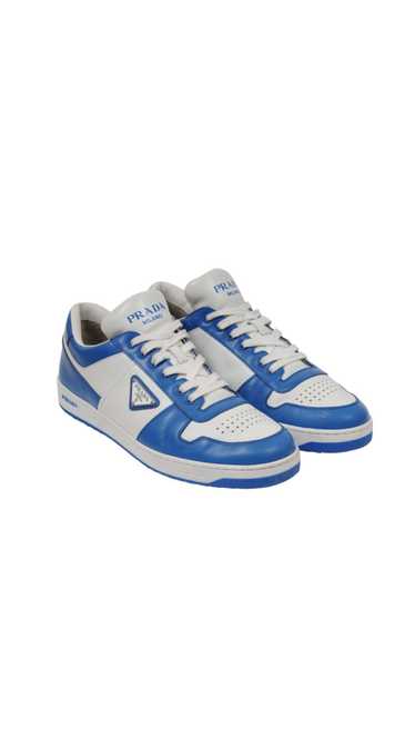 Prada Downtown Sneakers Blue White Leather - 01987