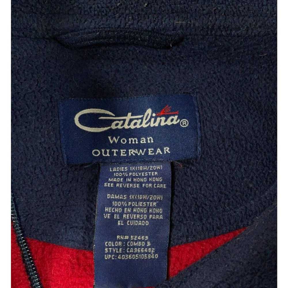 Catalina Retro Colorblock Zip Fleece Jacket Women… - image 3